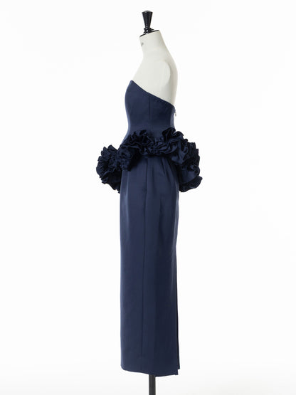 Petal Cascade Bare Dress