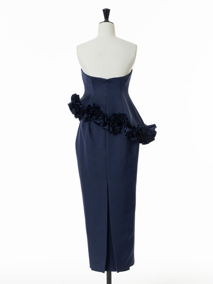 Petal Cascade Bare Dress