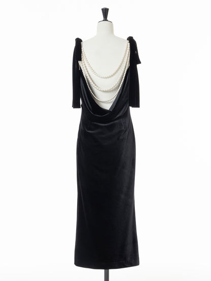 Mirage Pearl Velour Dress