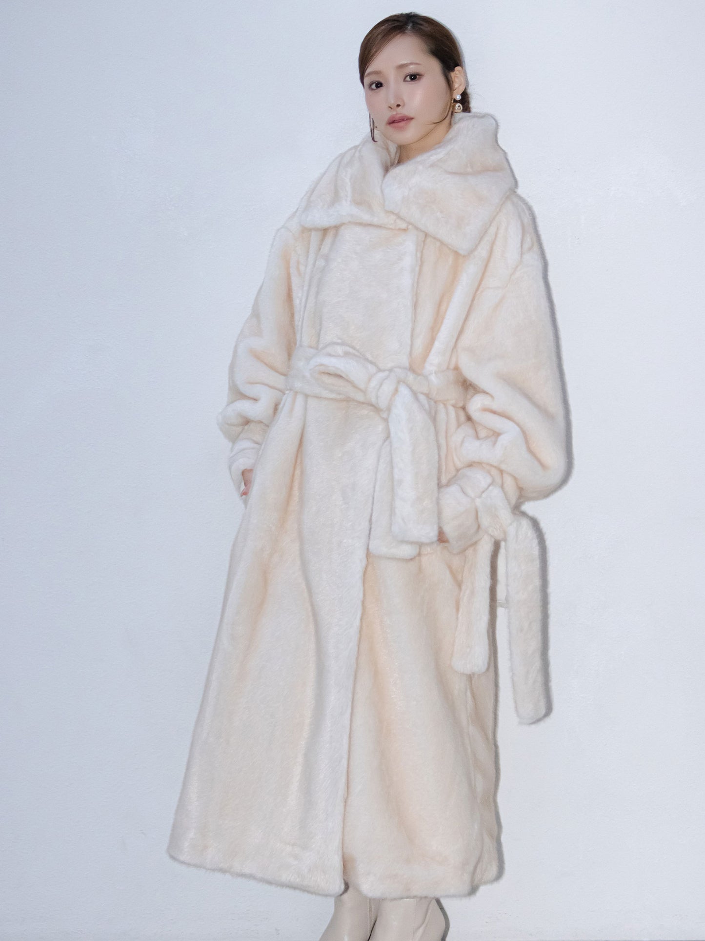 Moonlit Veil Fur Coat