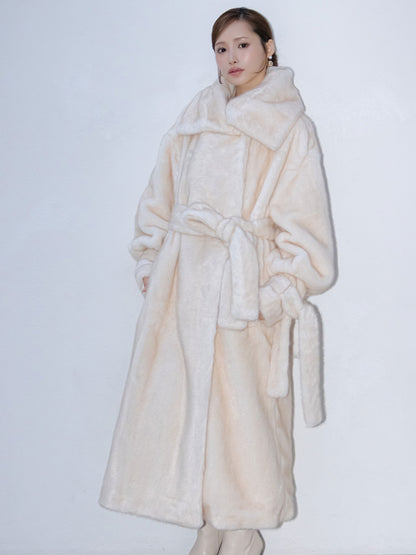 Moonlit Veil Fur Coat