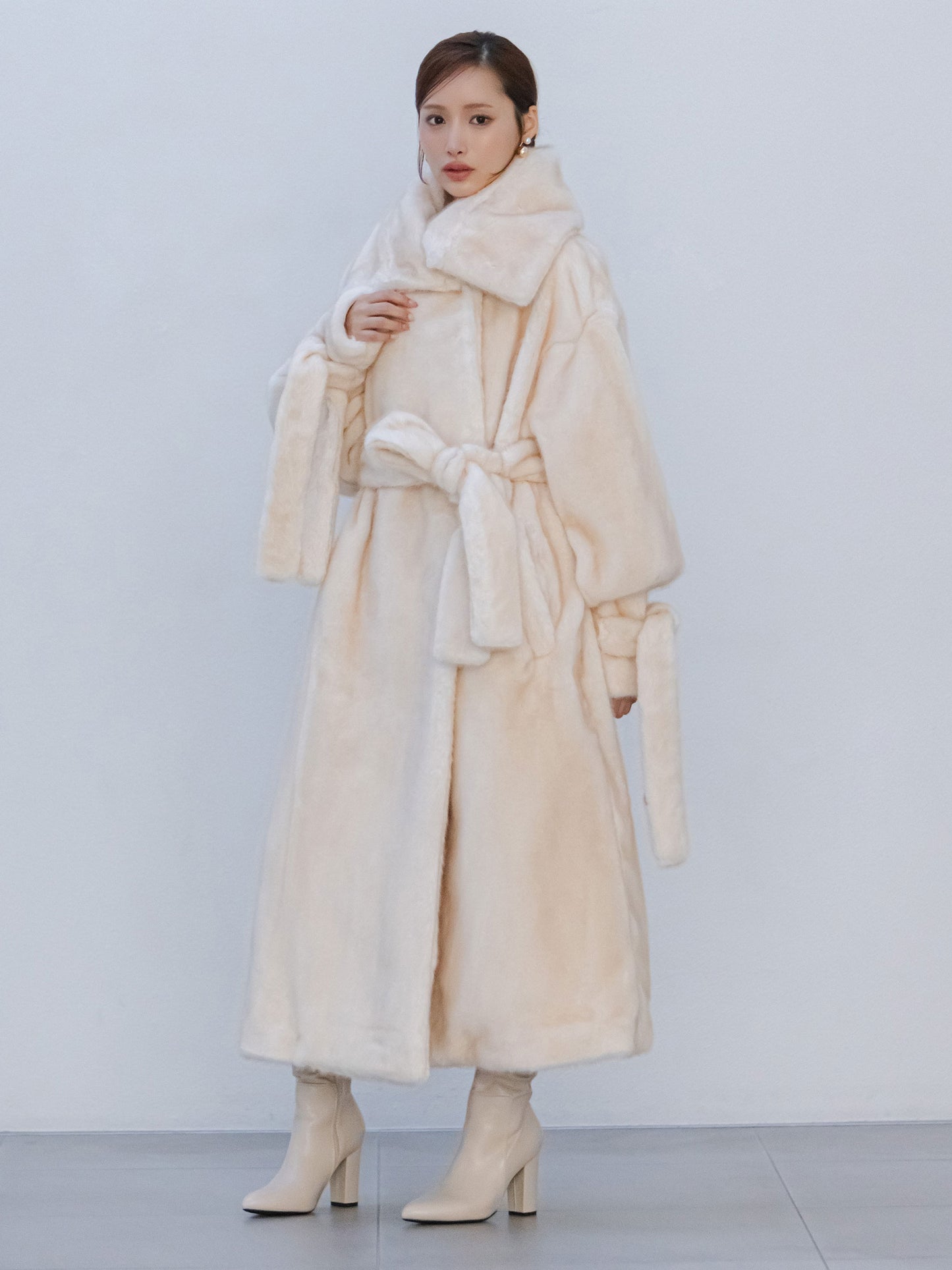 Moonlit Veil Fur Coat