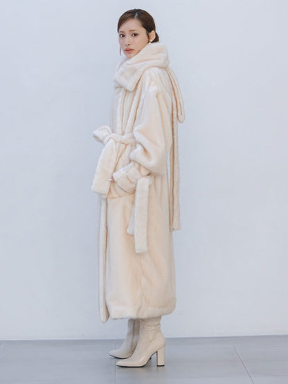 Moonlit Veil Fur Coat