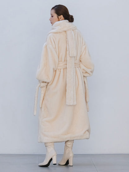 Moonlit Veil Fur Coat