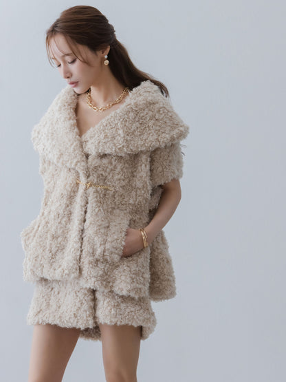 Curly Boa Wrap-like Skirt