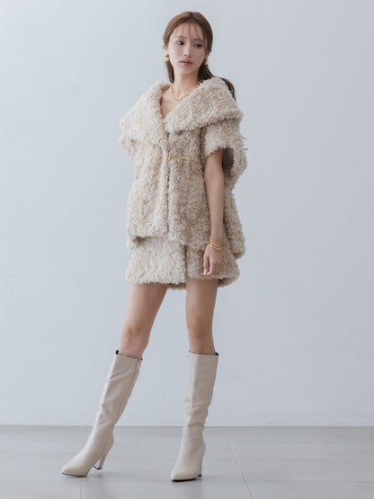 Curly Boa Wrap-like Skirt