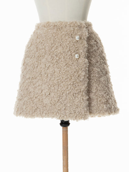 Curly Boa Wrap-like Skirt