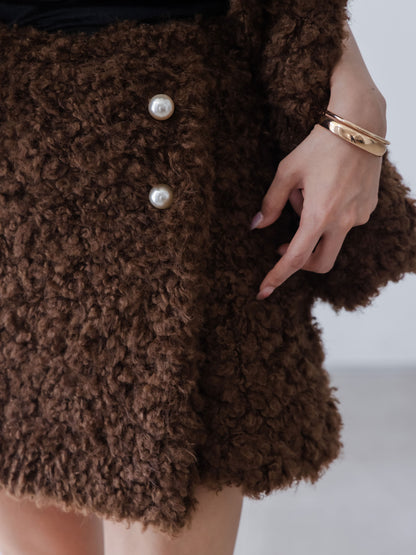 Curly Boa Wrap-like Skirt