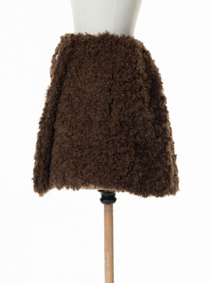 Curly Boa Wrap-like Skirt