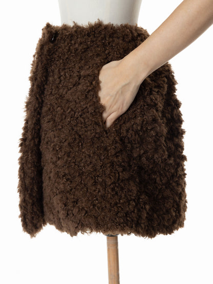 Curly Boa Wrap-like Skirt